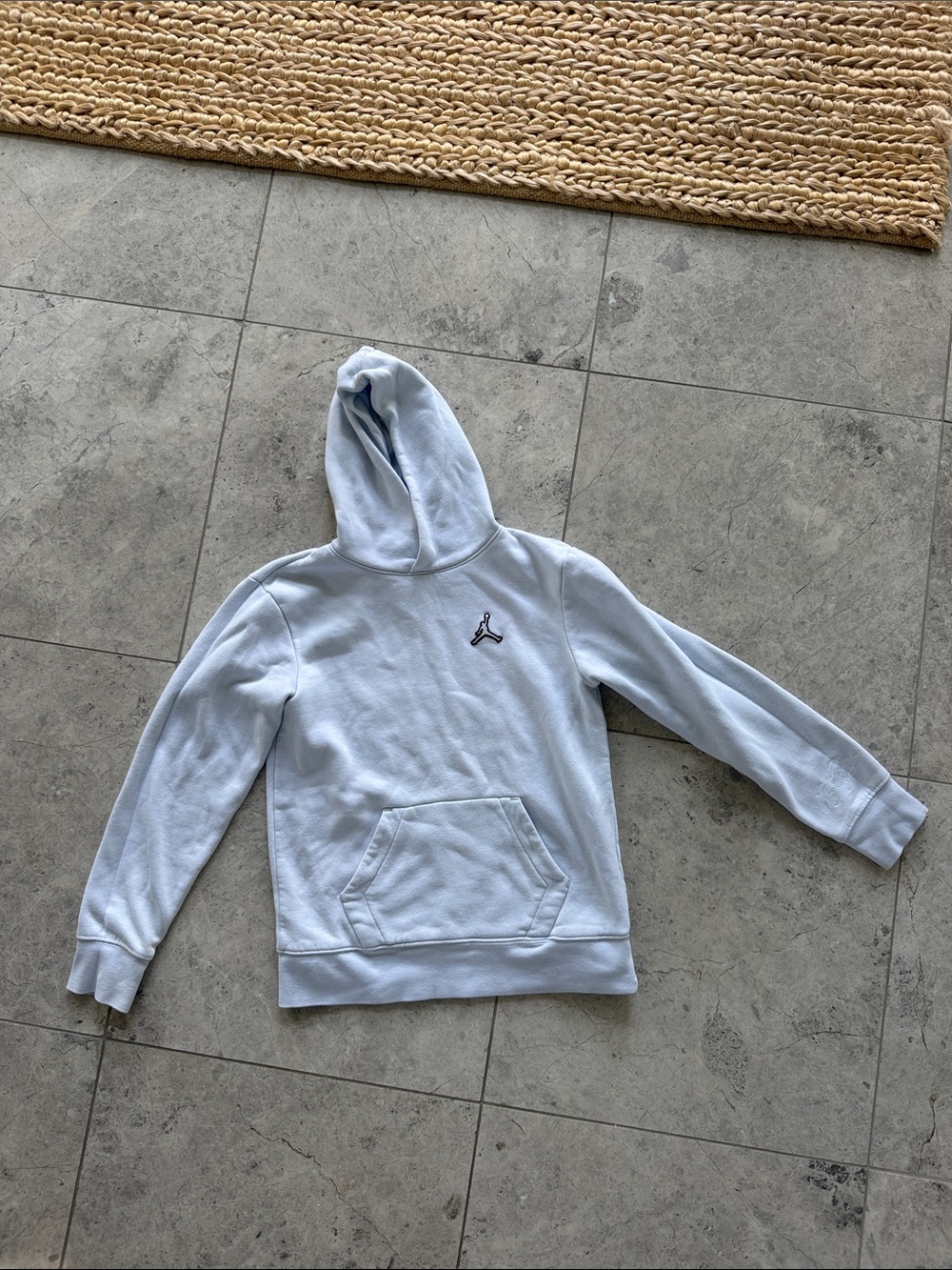 Jordan Pale Blue Crewneck Hoodie with Jumpman Logo